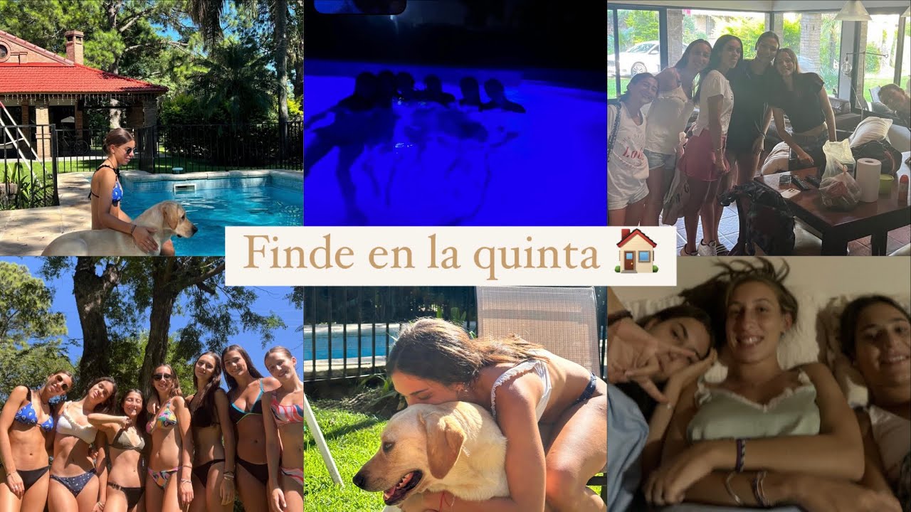 Vlog finde en la quinta con amigas// sol-pile-fútbol- voley