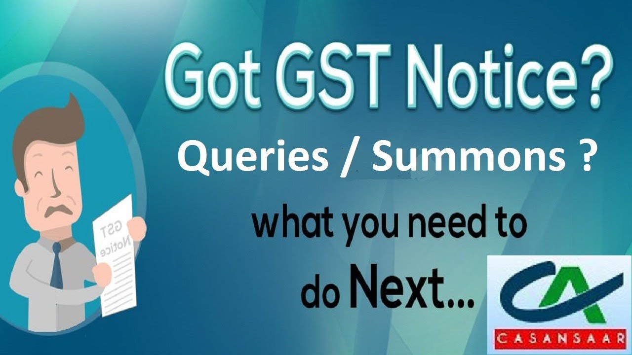 Response to various Notices / Queries / Summons in GST by CA. Jatin Harjai