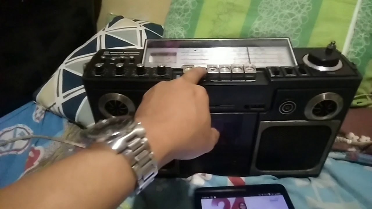 vintage national panasonic rs-4300fds cassette radio test