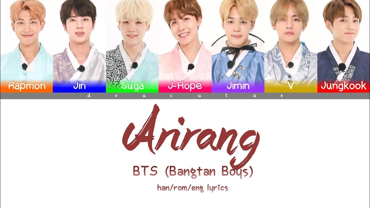 *CORRECTION IN DESCRIPTION* BTS (방탄소년단) - 'ARIRANG(아리랑)' Lyrics (Color Coded Han/Rom/Eng/가사)
