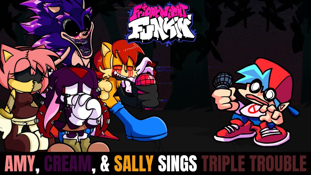 Friday Night Funkin Triple Trouble Sally.EXE Reskin Mod!