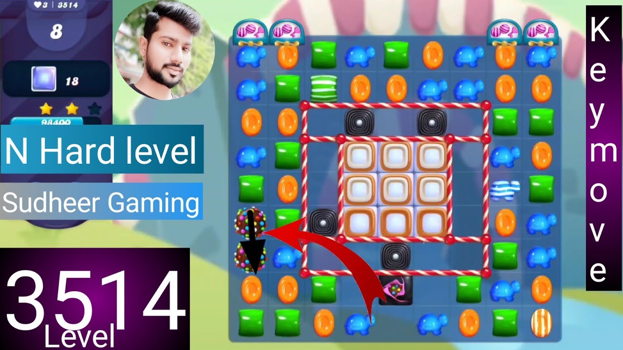 Candy crush saga level 3514 । No boosters । N Hard level । Candy crush 3514 help । Sudheer Gaming