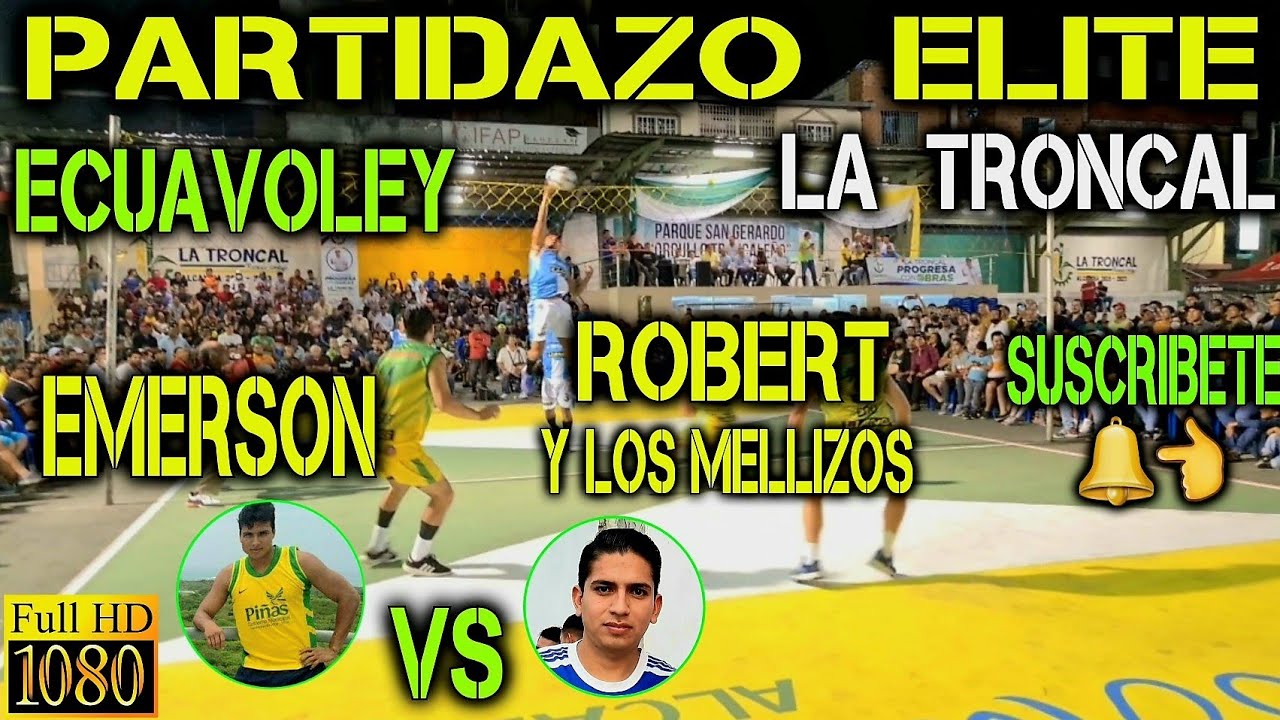 ECUAVOLEY EMERSON, LOCO MARIO Y ARENITA VS ROBERT Y LOS MELLIZOS / PARTIDAZO FULL ACCIÓN 🔥