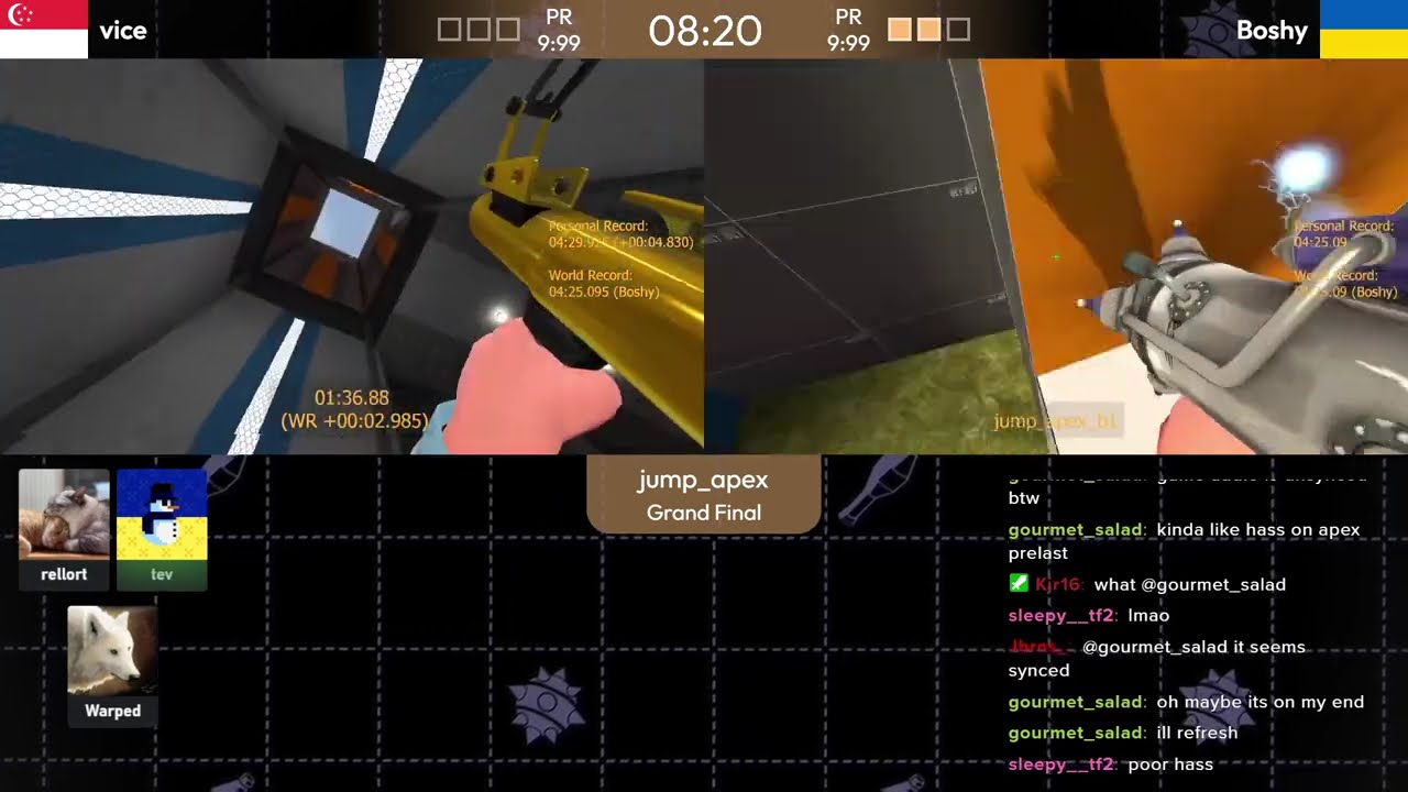 jump_apex first try tempus WR live tourney godmode (04:19.560)