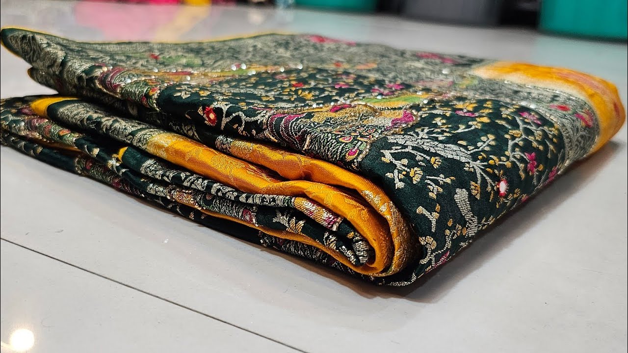 🔥न्यू गजी सिल्क साड़ी🔥gazi silk sarees# 9313419498#handwork saree#gazzi silk saree#sadi 