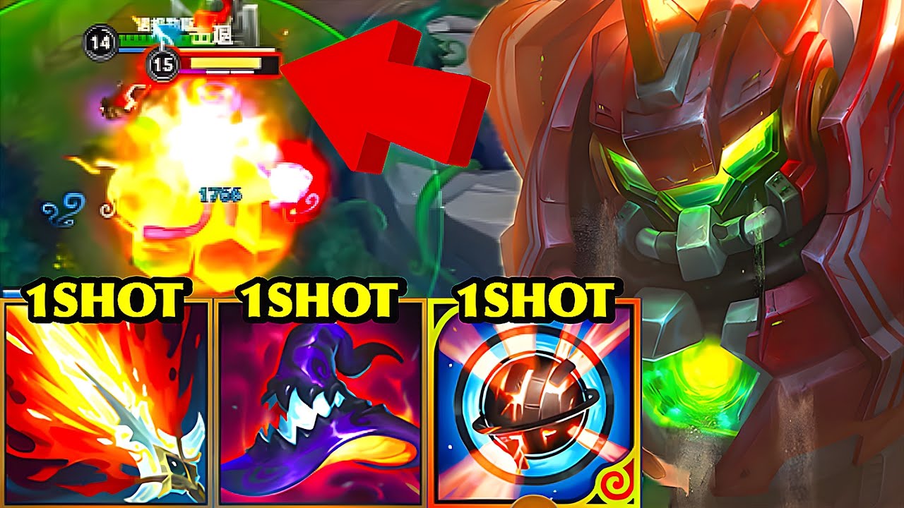 Wild Rift China Top 2 Nautilus Jungle | INSANE FULL AP ONE SHOT | BROKEN OP DAMAGE Build & Runes?!