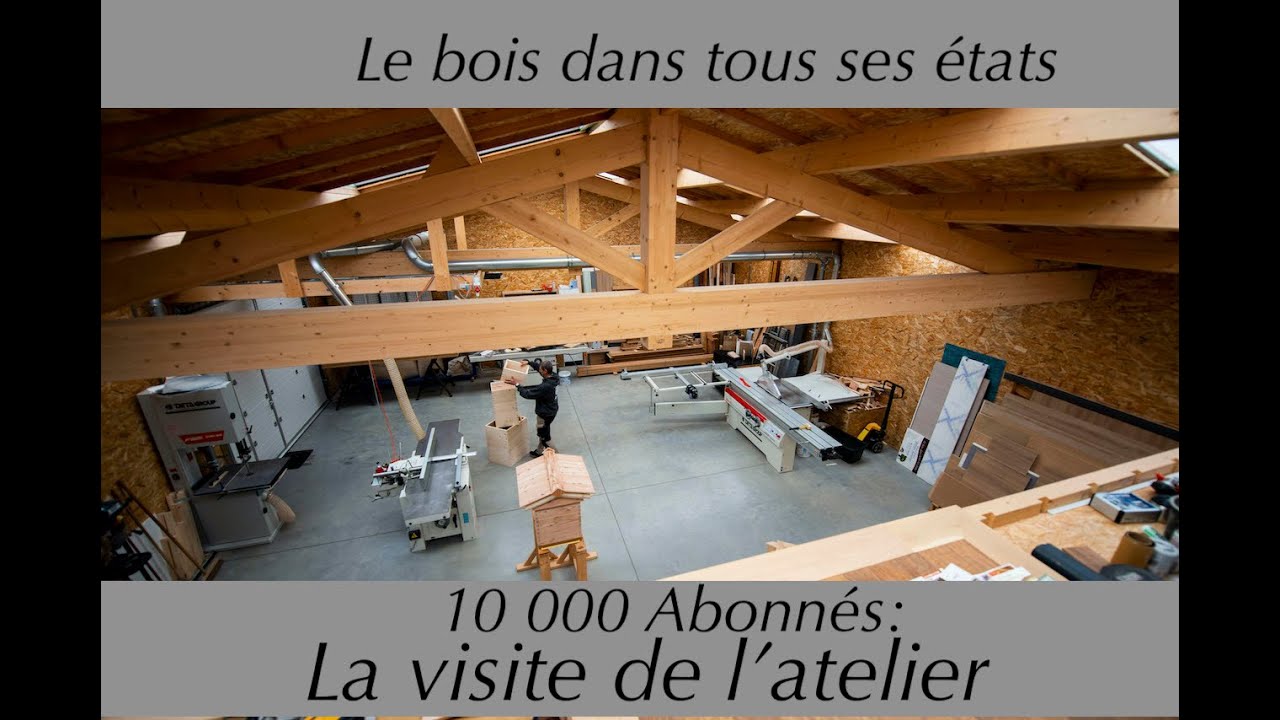 pr&eacute;sentation d'un atelier de menuisier pro