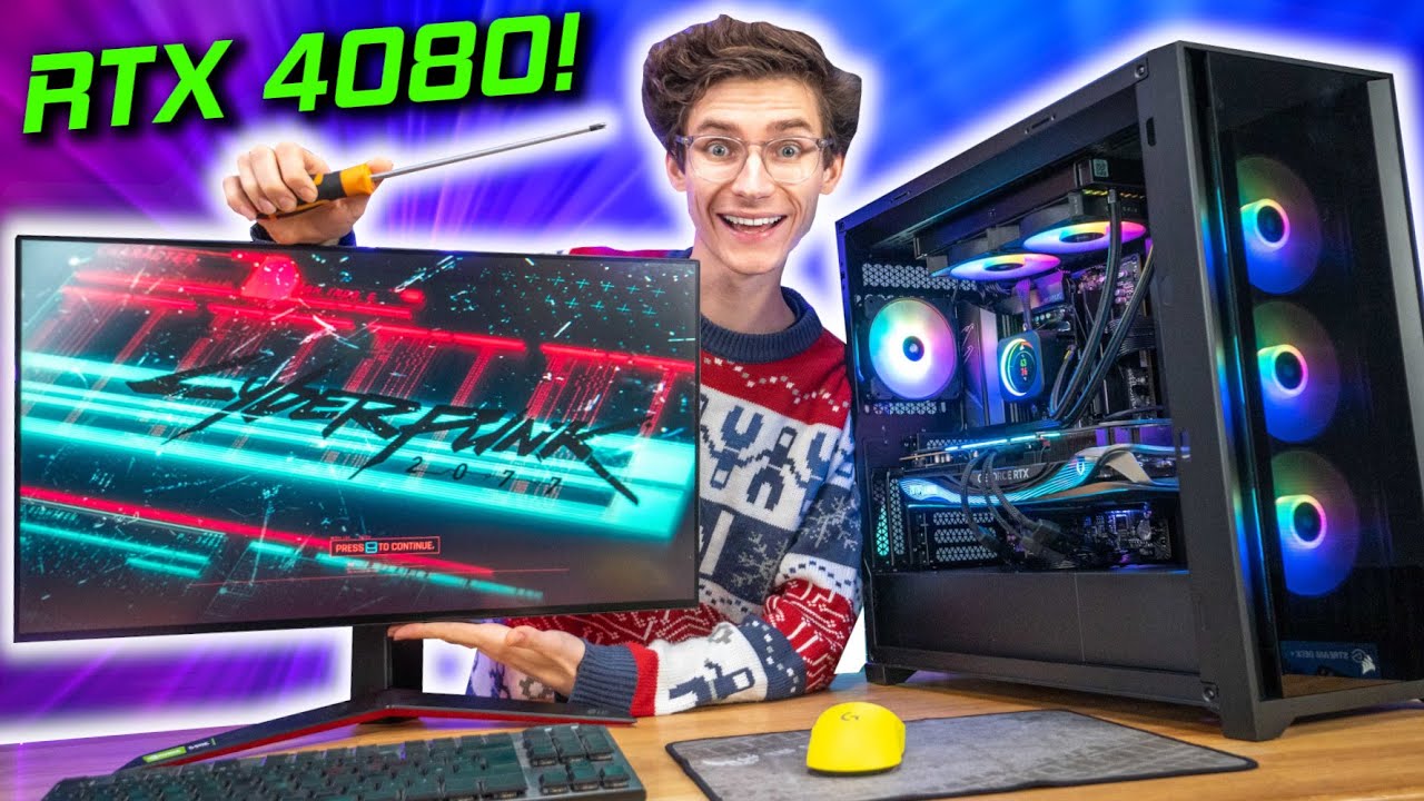 ПОТРЯСАЮЩАЯ сборка игрового ПК с RTX 4080 и Ryzen 7900X! 🤤 - Corsair 5000X с игровыми тестами!
