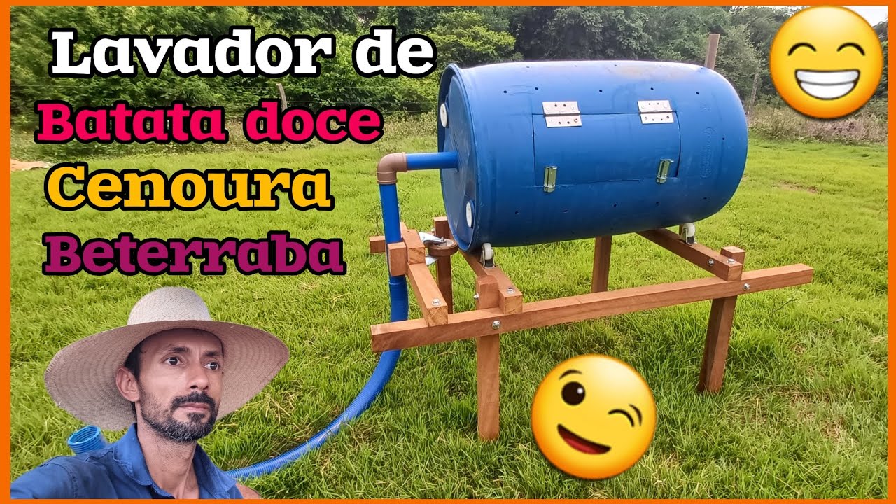 Lavador caseiro de batata doce,cenoura,beterraba,tubérculos.