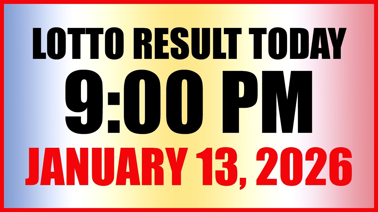 Lotto Result Today 9pm Draw January 13 2026 Swertres Ez2 PCSO