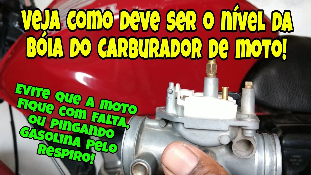 Como Fazer a Regulagem Correta do Nível da Bóia do Carburador de Moto 125/150!