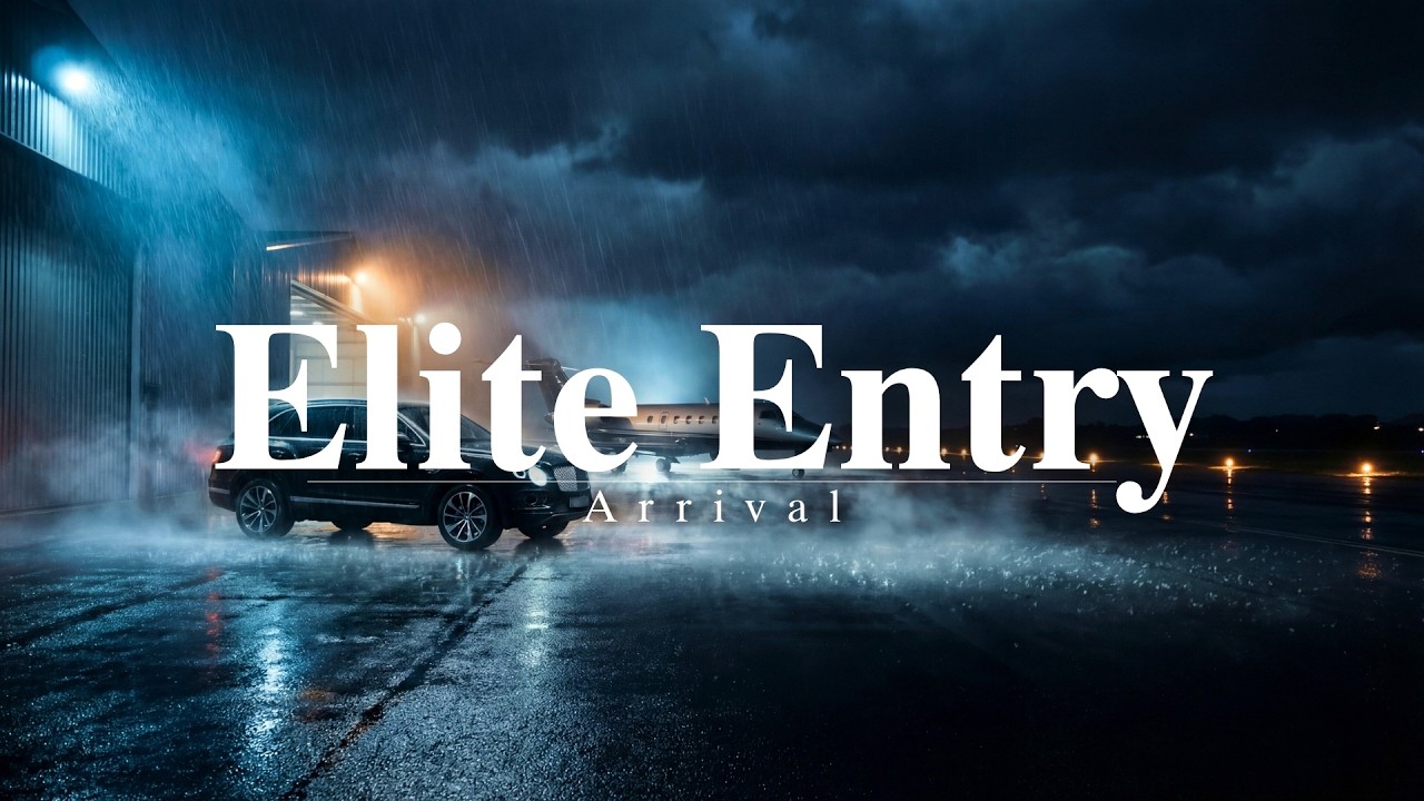 Private Airport Rainy Night | Private Jet & Luxury SUV | Cinematic AMVL 4K