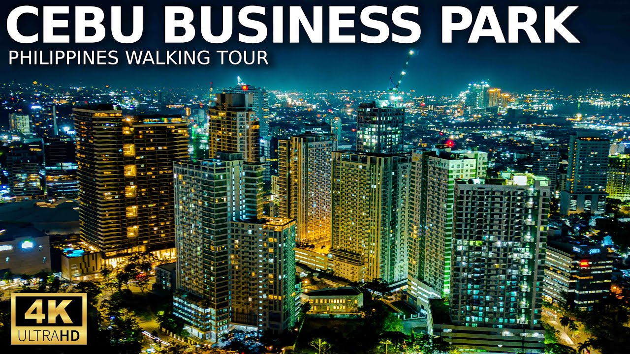 Night Walk Tour of Cebu Business Park in Cebu City 🇵🇭