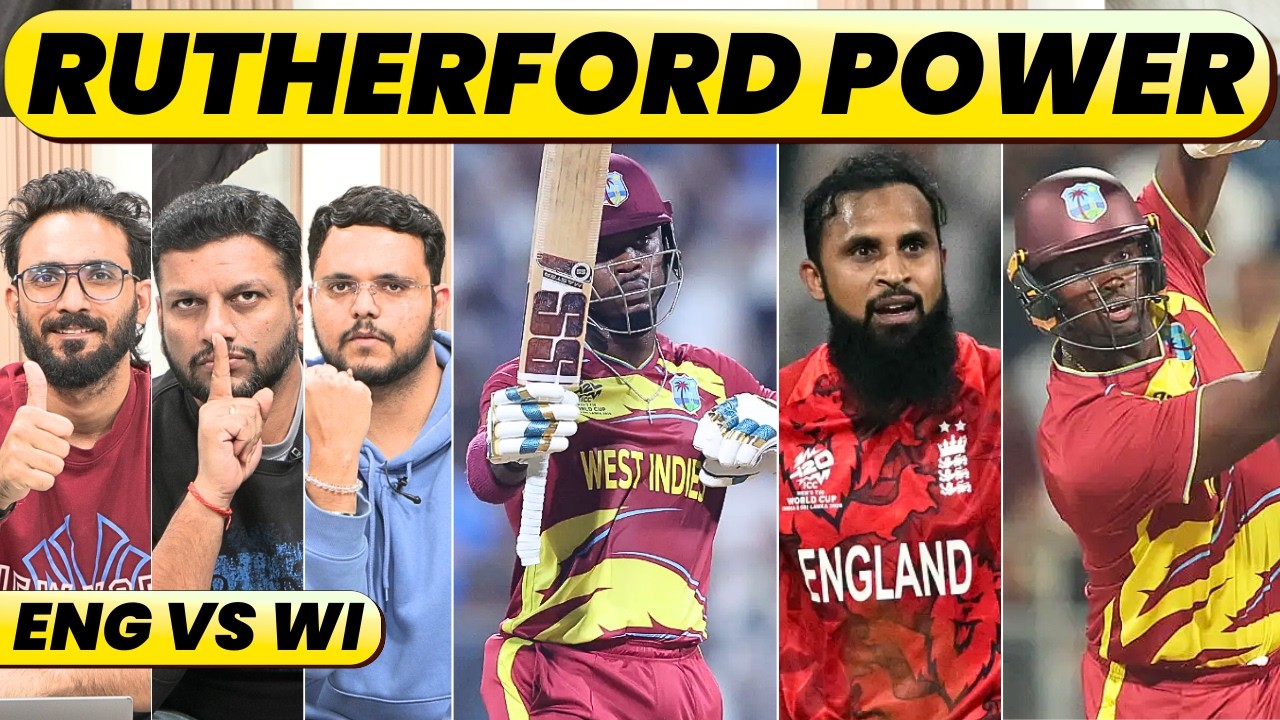🔴ENGLAND VS WI: SHERFANE RUTHERFORS MI POWER, HOLDER'S CAMEO. 190+ CHASE FOR ENGLAND