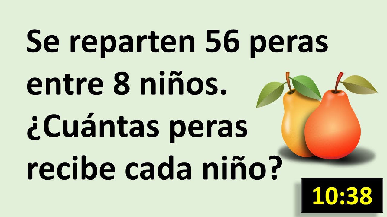 Problemas de Division para niños