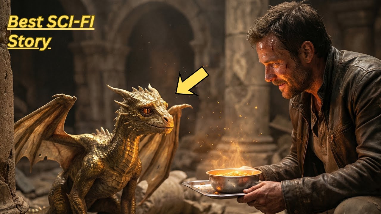 Starving Dragon Princess Rescued by a Human Dad’s Courageous First Meal HFY story | Sci-fi narration