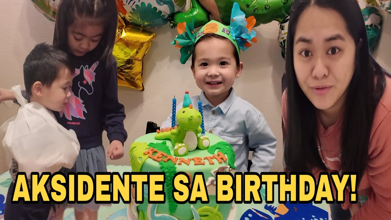 INJURED ANG BIRTHDAY BOY NAMIN! 3rd BIRTHDAY CELEBRATION NI KENNETH!