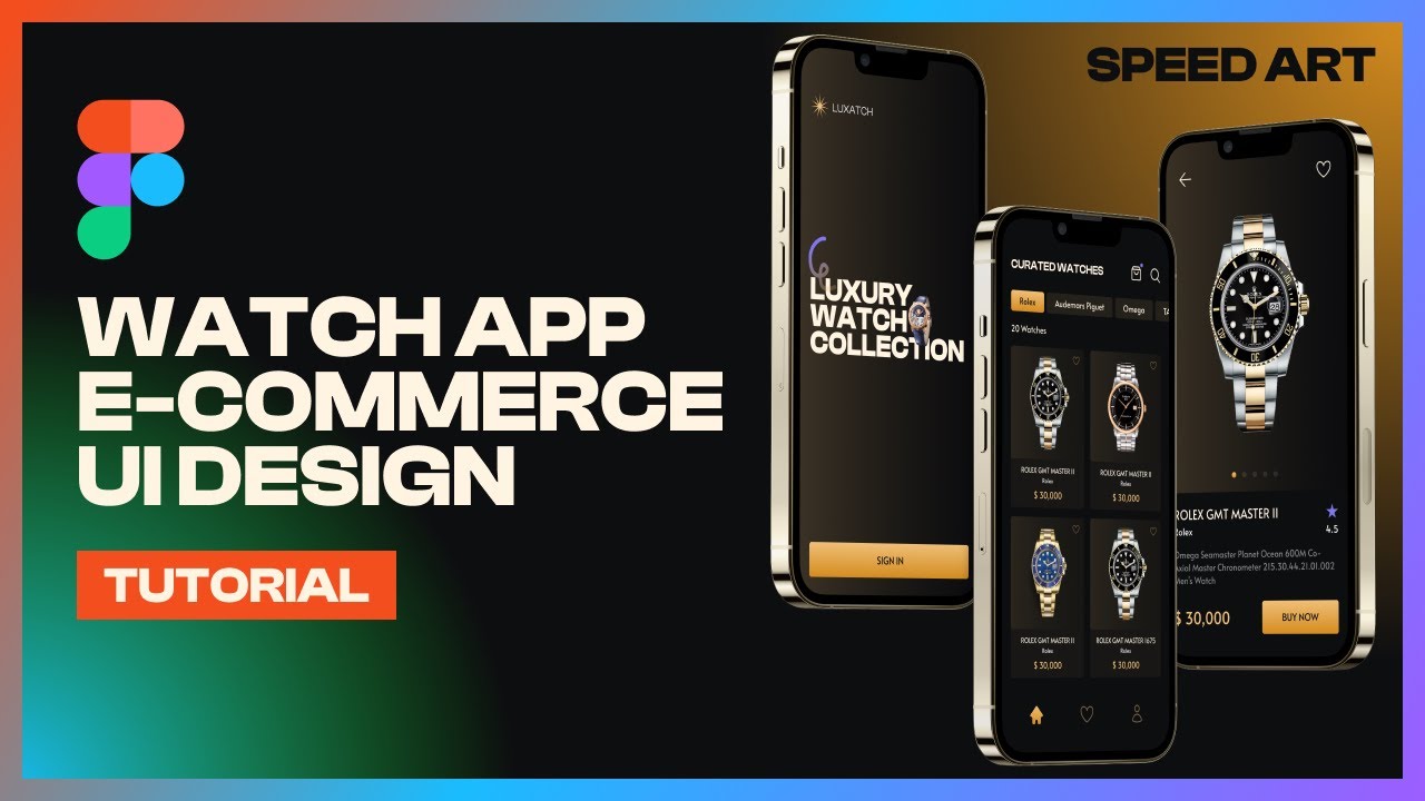Figma Mobile App Design Tutorial - Watch App UI for Beginners