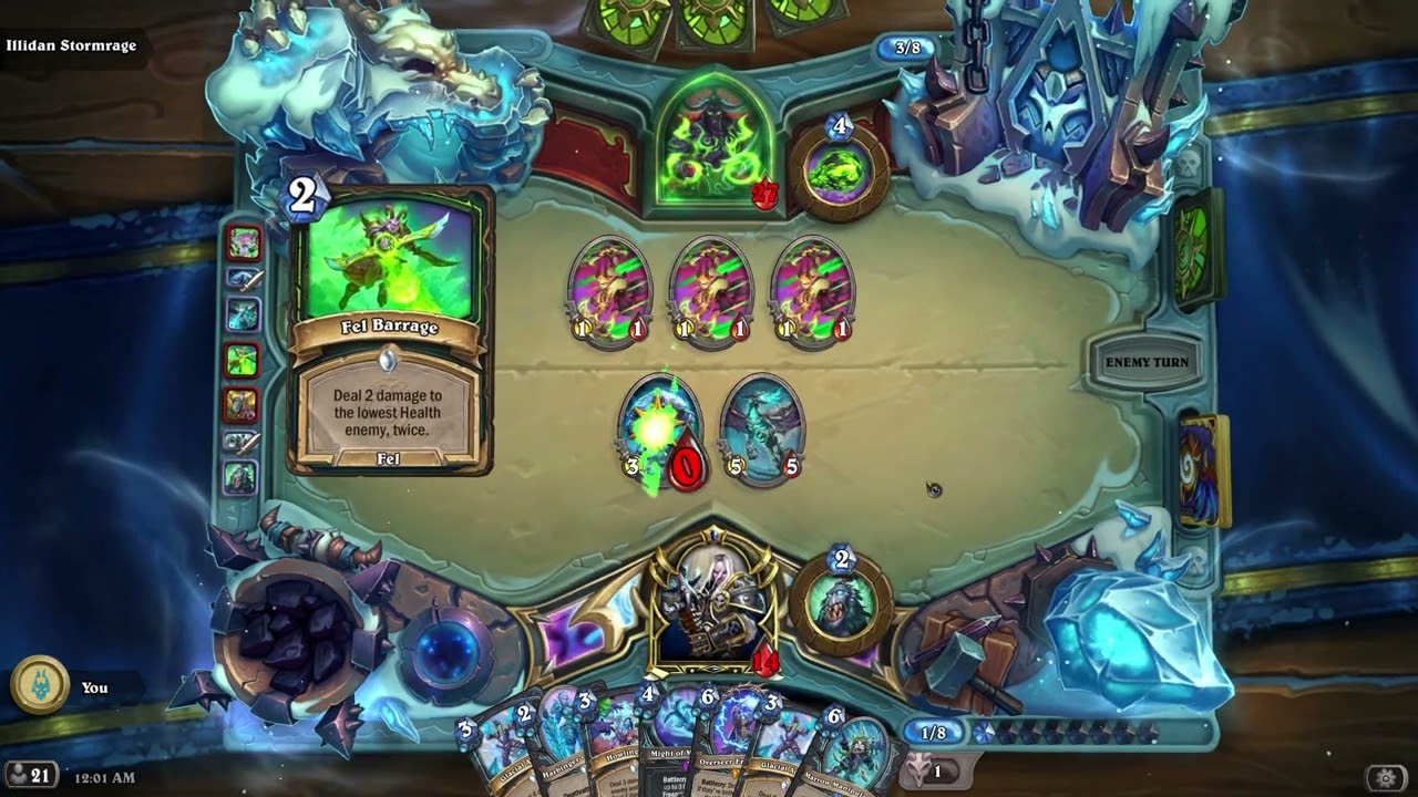Hearthstone - March of Lich King - Arthas vs Illidan Stormrage