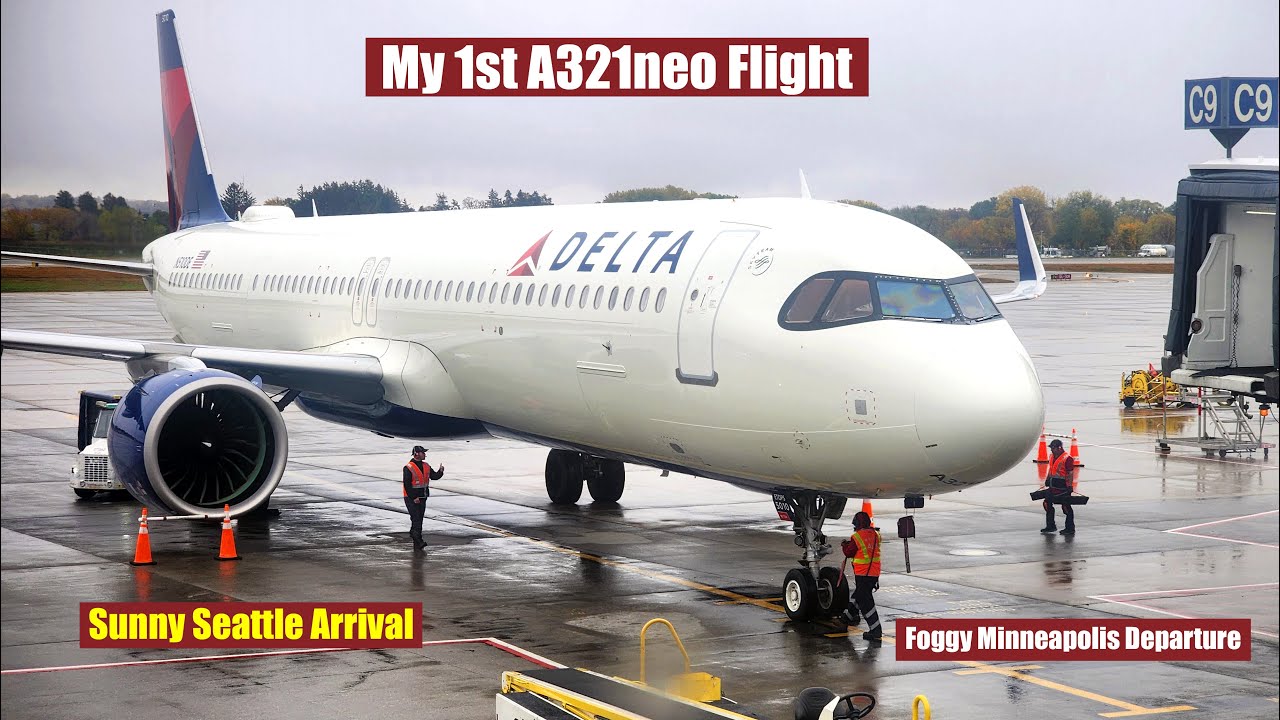 Delta Air Lines Airbus A321NEO | Economy | Minneapolis to Seattle