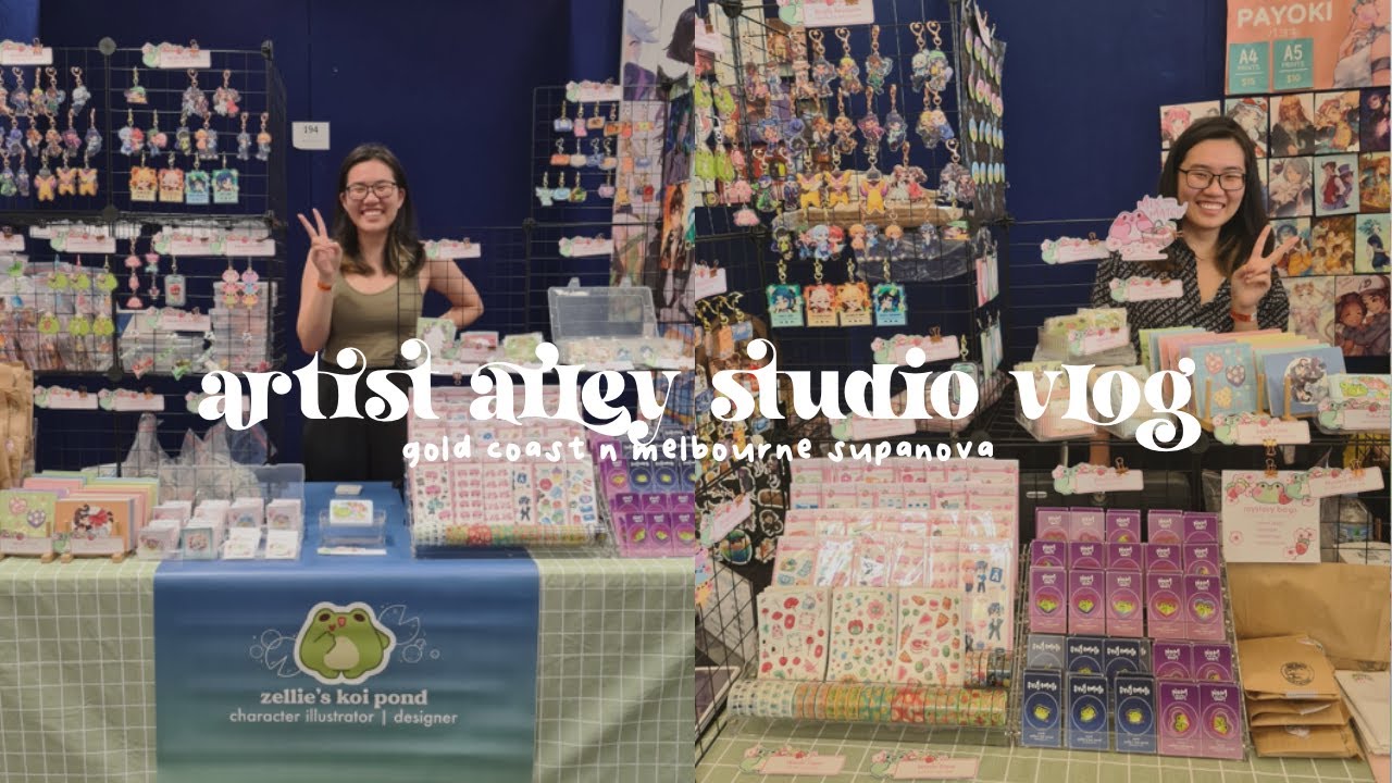 Supanova Artist Alley Vlog | Goldnova and Melbnova | Convention prep