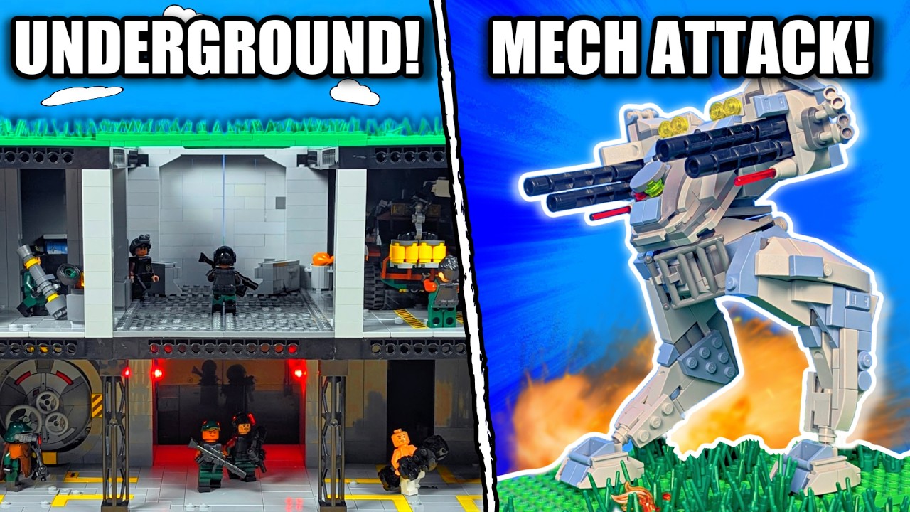 I Built An UNDERGROUND LEGO Military Bunker!