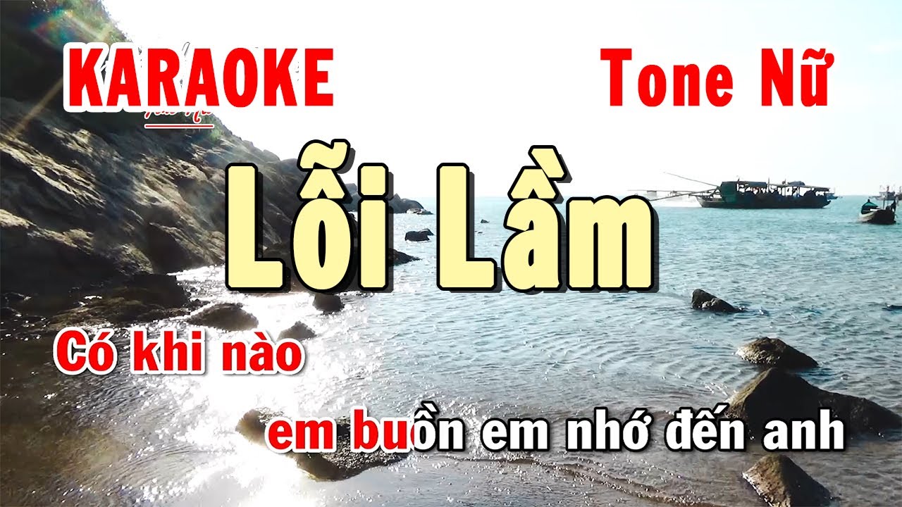 Lỗi Lầm Karaoke Tone Nữ | Karaoke Hiền Phương