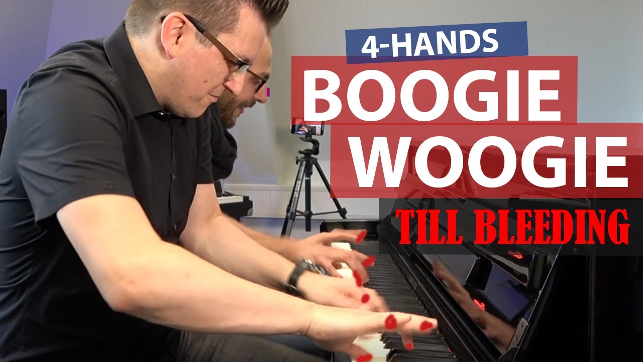 Boogie Woogie Action Till Bleeding – super fast 4-hands Boogie Woogie Piano