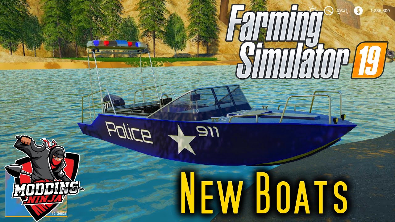 FS19 Paradise boats pack 1 - How to use the boats and trailers