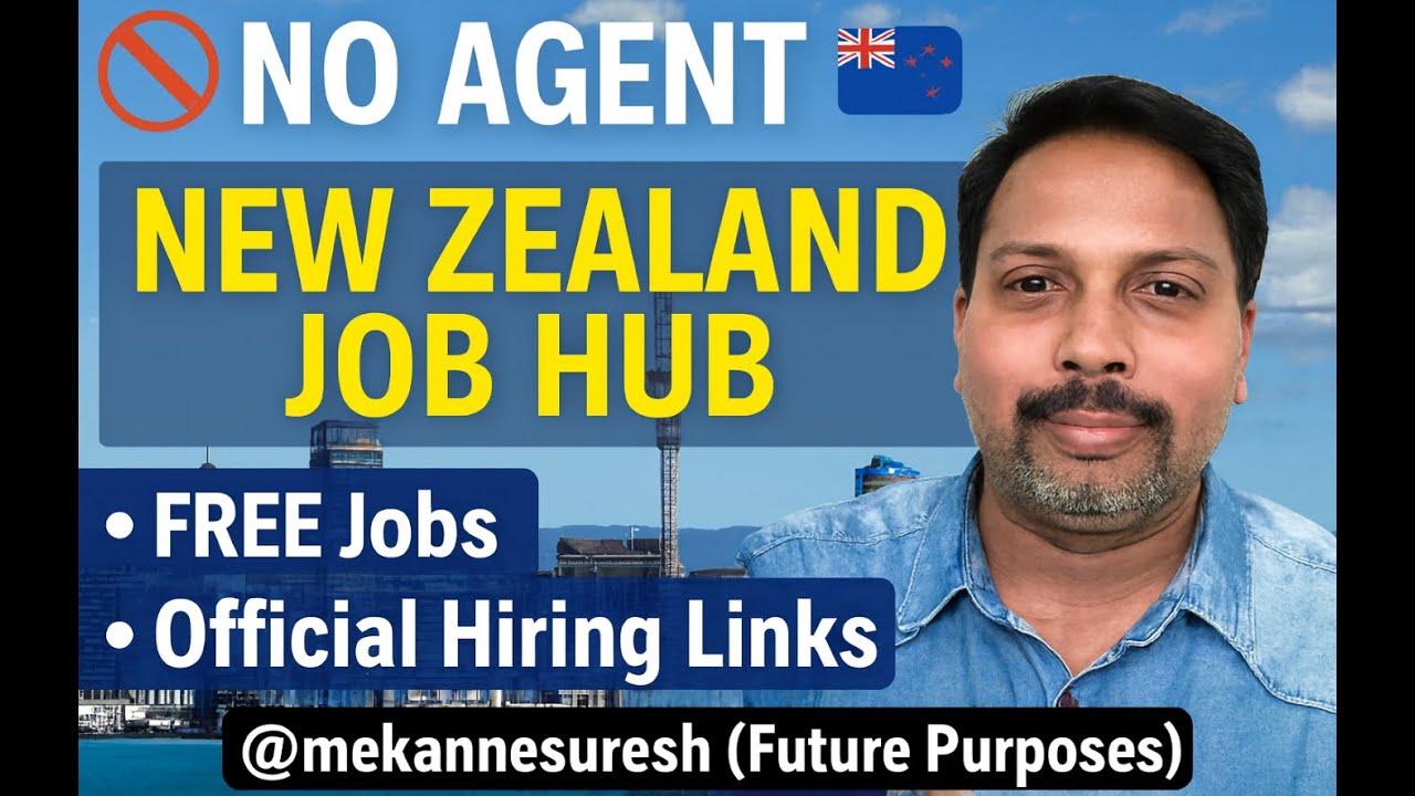 NO AGENT 🚫 New Zealand Job Hub 🇳🇿 | FREE Jobs | Official Hiring Links #reels #viralreel #trending 