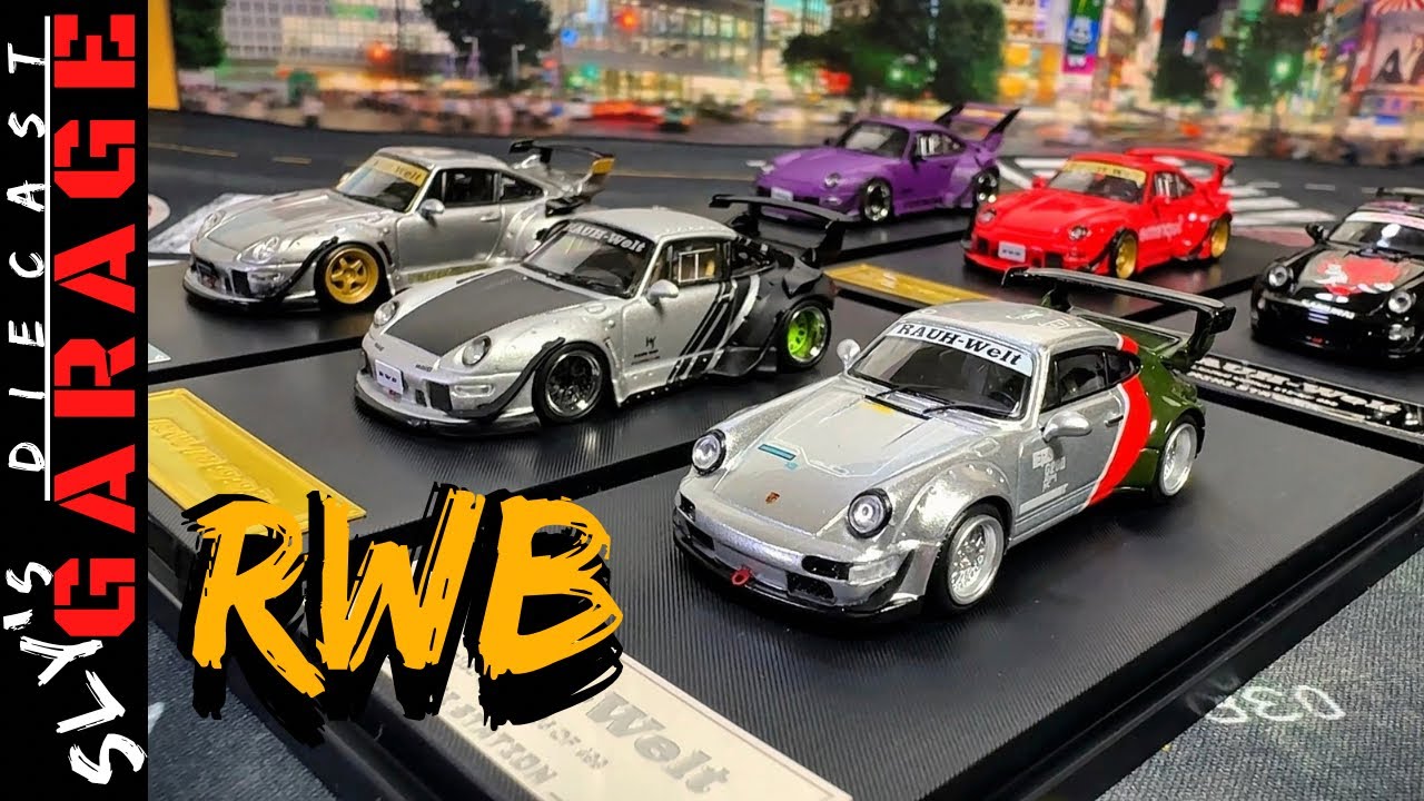 Let’s Explore RWB Porsche 1/64 Scale Diecast Cars (Street Warrior, Mini Station & Star Model)