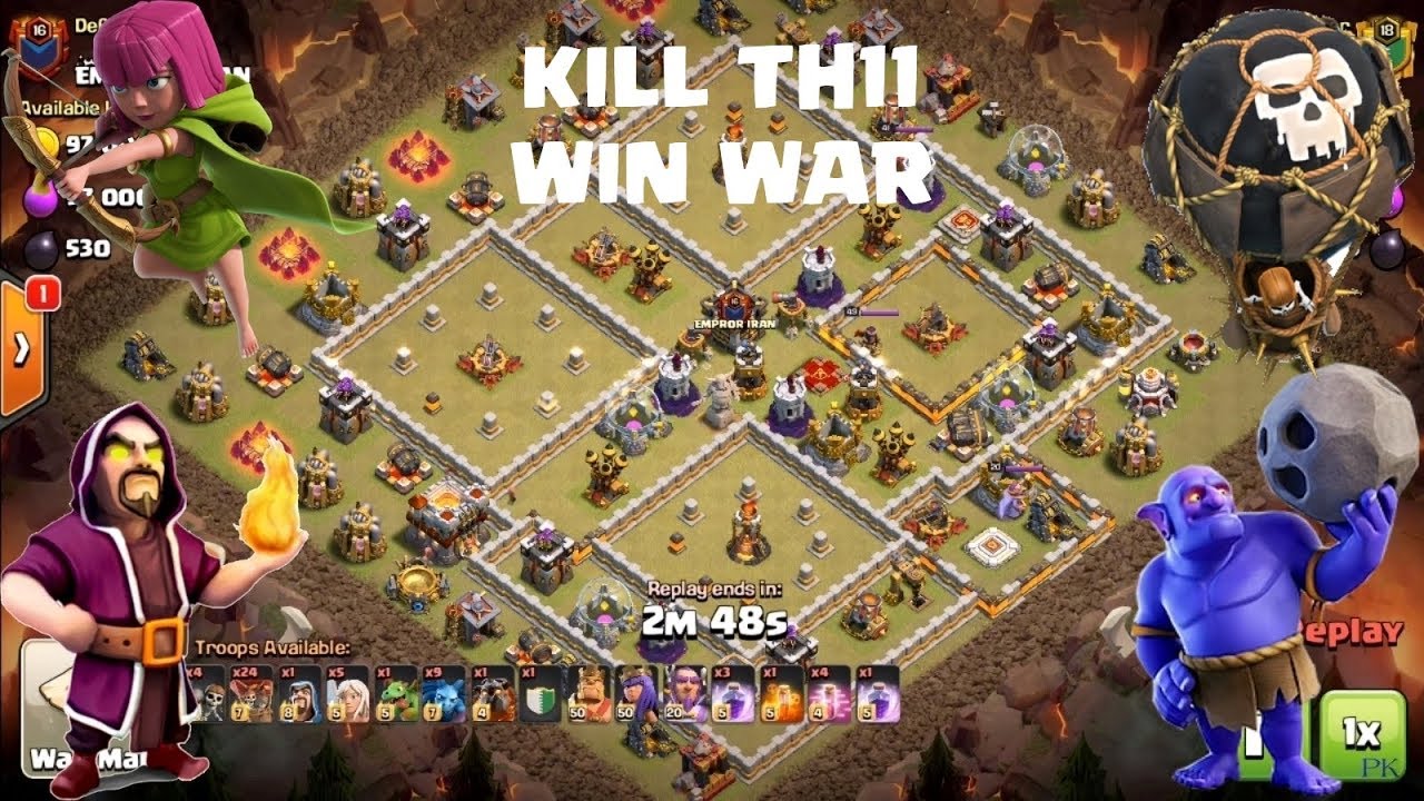 TH11 attack strategy 2018 | PK vs Elite