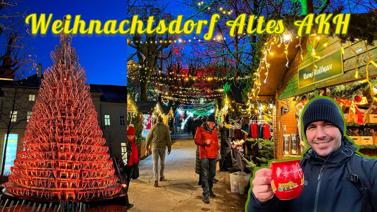 Christmas Village Altes AKH | Weihnachtsdorf Altes AKH 2023, Vienna