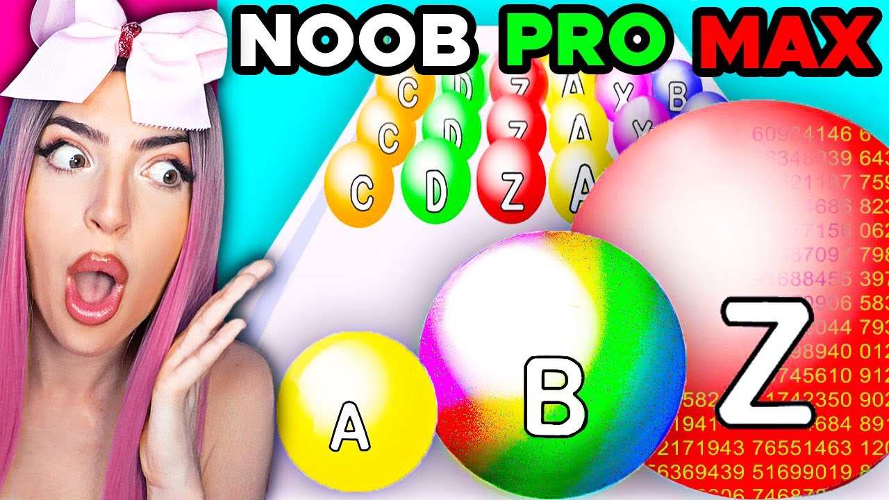 NOOB vs PRO vs HACKER in Crazy A-Z RUN App Game!