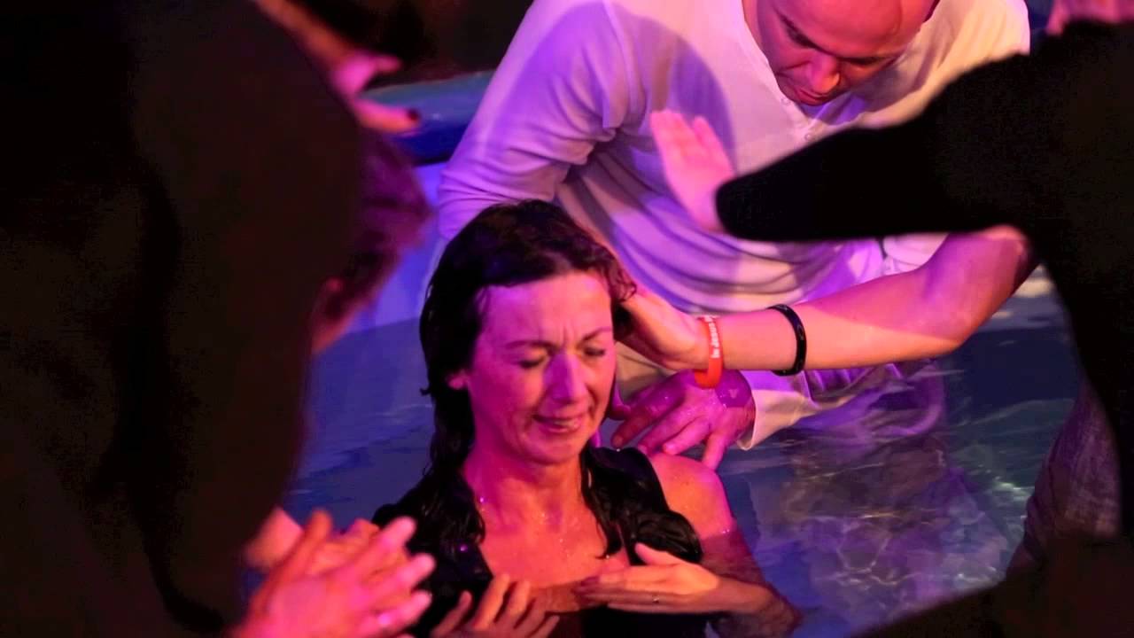 Baptism in water and baptism with the Holy Spirit at the same time!