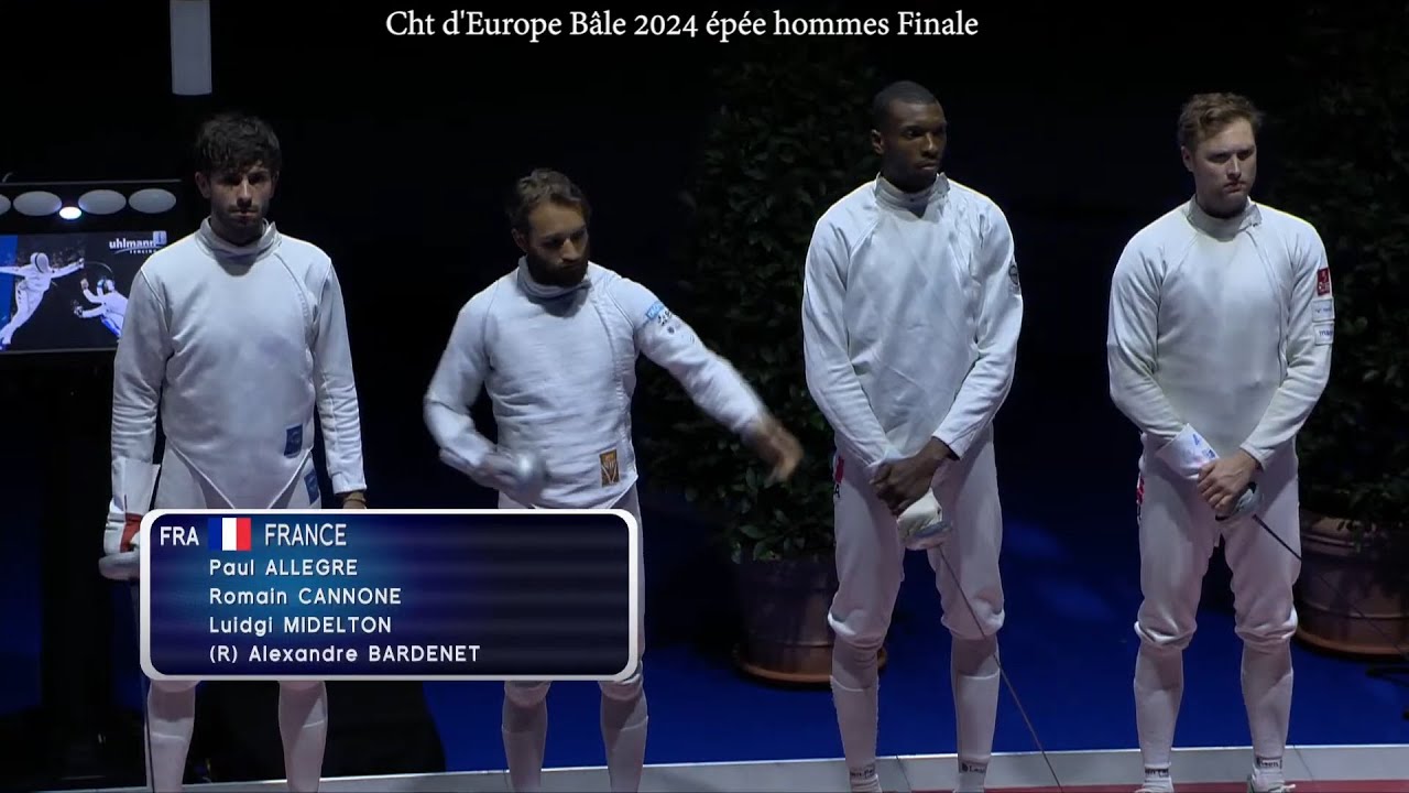 Cht d'Europe Bâle 2024 Finale épée hommes équipes