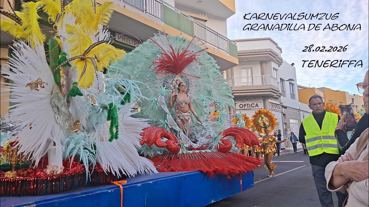 Karnevalsumzug Granadilla de Abona, Teneriffa am 28.02.2026