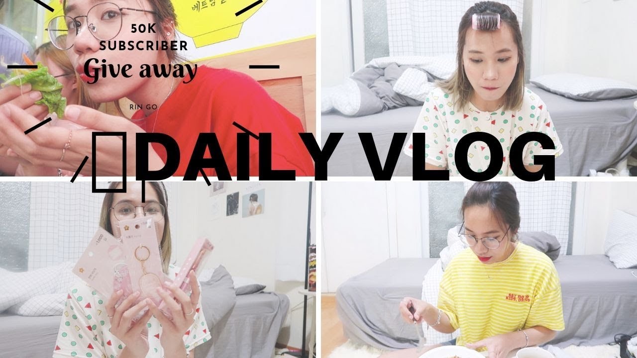 GIVEAWAY + DAILY VLOG| Cuộc sống những ngày gần đây |DU HỌC SINH HÀN QUỐC ♡ Rin Go