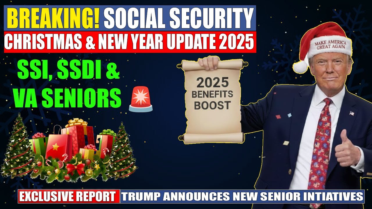 🎄 BREAKING NEWS! Social Security Christmas & New Year Changes 2025 | SSI, SSDI & VA Update 🚨