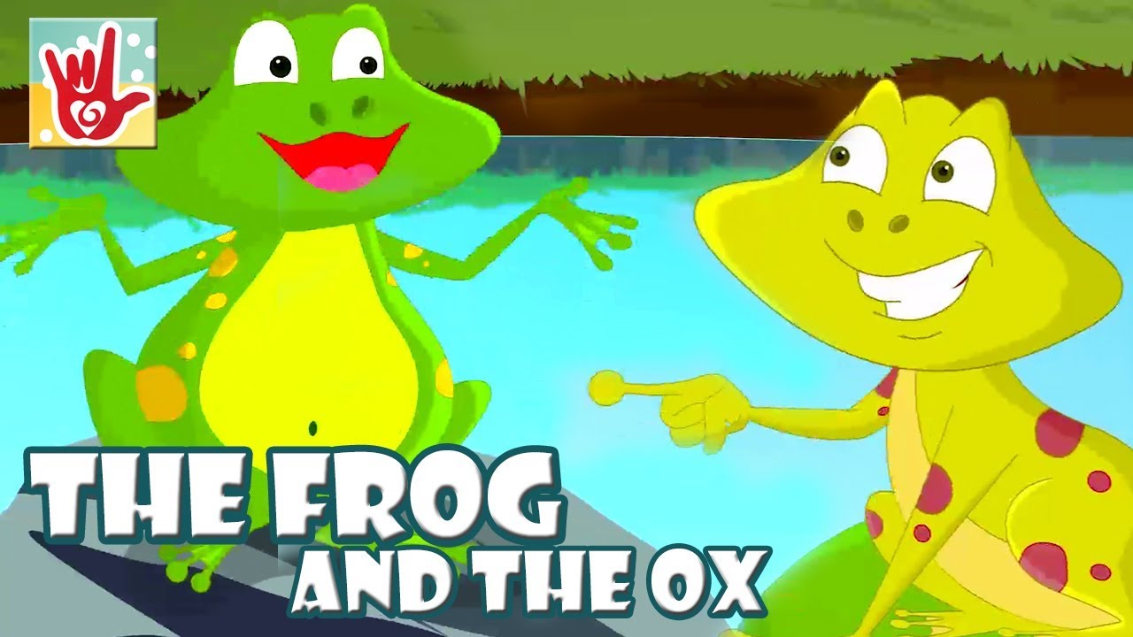 Short Stories In Sign Language | The Frog And The Ox | Sign Language Animated Moral Story | ASL