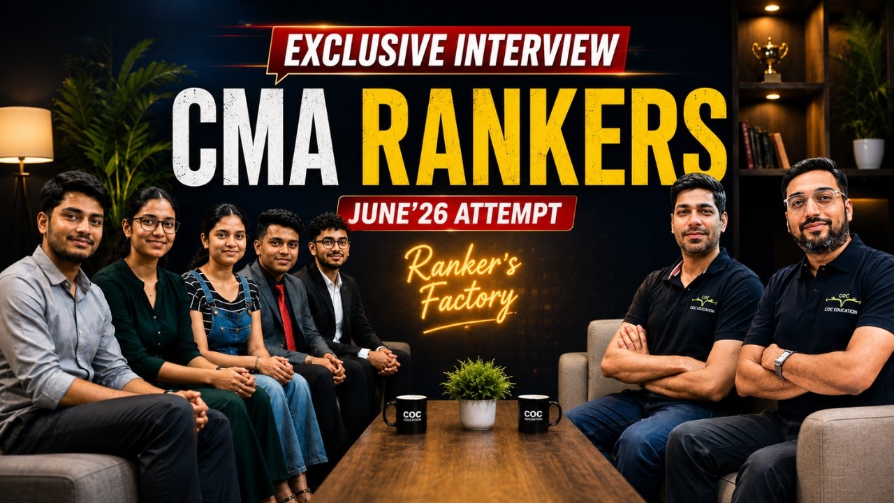 From Student to CMA Ranker 🏆 | All India Ranker's Share Their Success Journey & Strategy