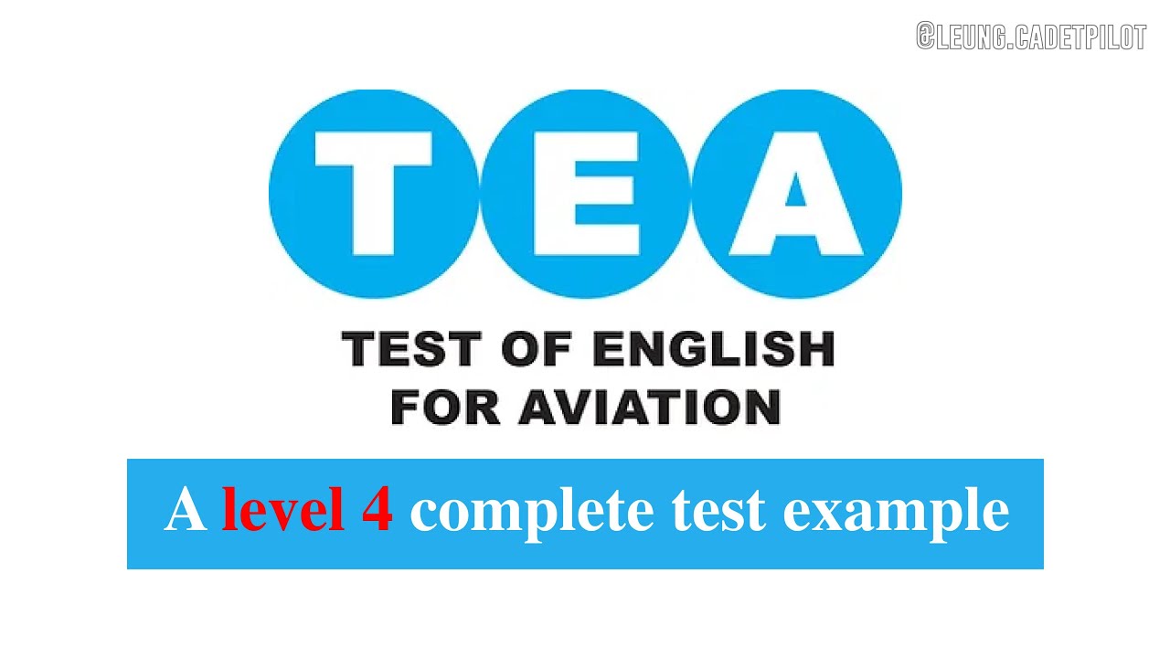 Cadet pilot | T.E.A | ICAO Complete Test 1 (W/ subtitle)