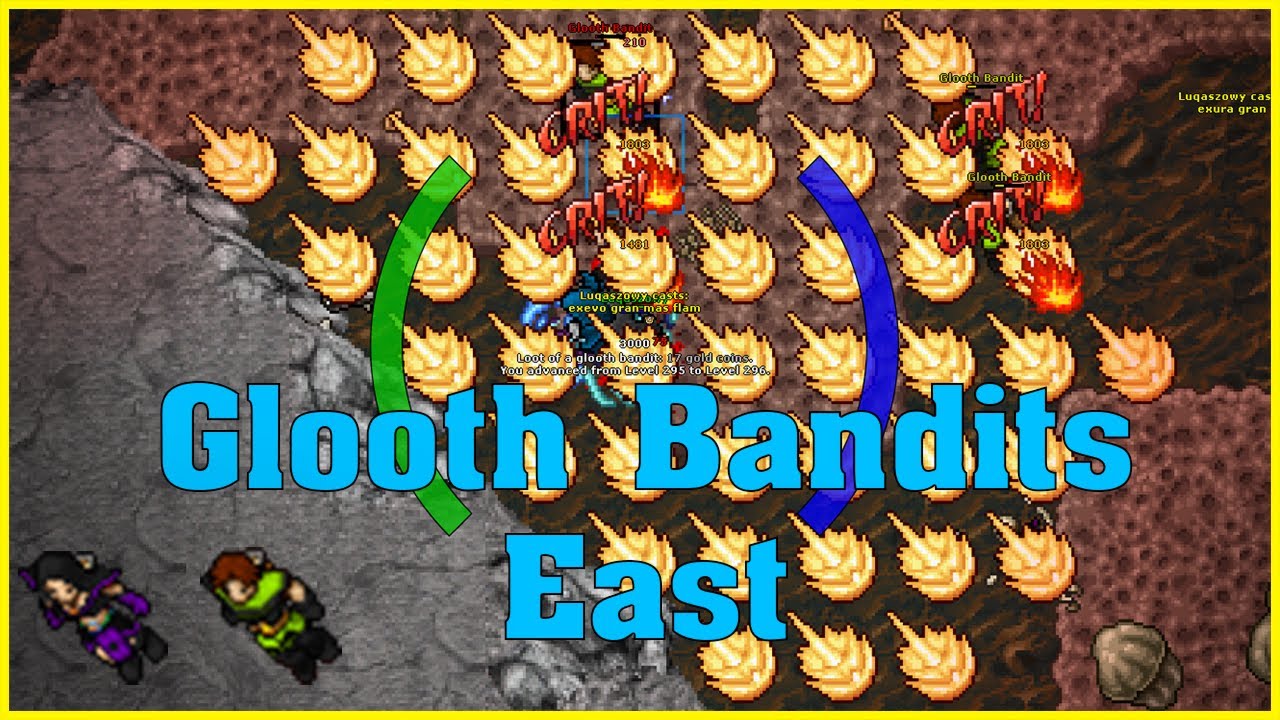 Glooth Bandits East Oramond - Tibia 292 MS Casual Hunting Solo
