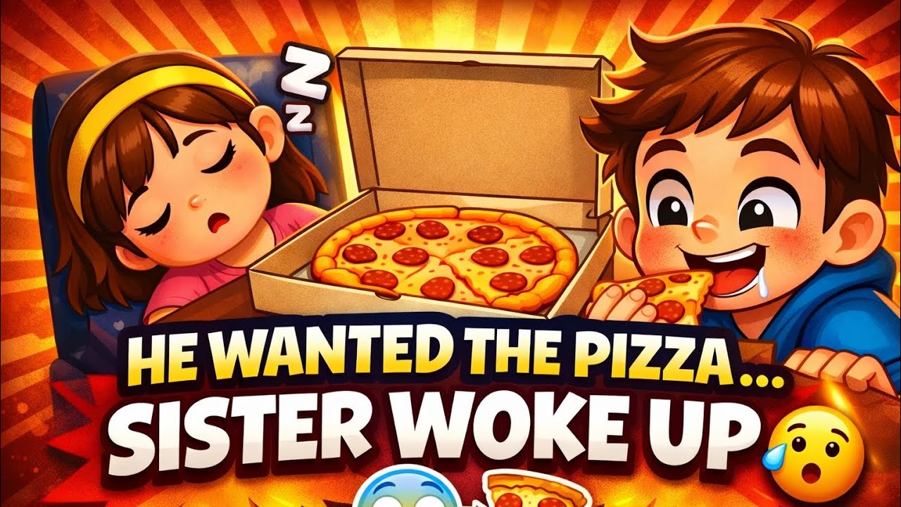 Brother vs Sister 🍕 | Hungry Brother Gets Lucky 😂 | Kids Story#KidsStory#BrotherSister#anime 