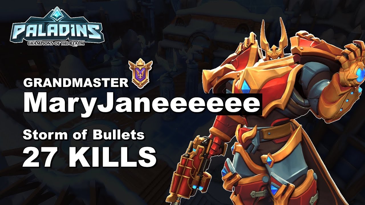 MaryJaneeeeee Khan 27 KILLS!! Paladins GM (TOP 2) Ranked Gameplay