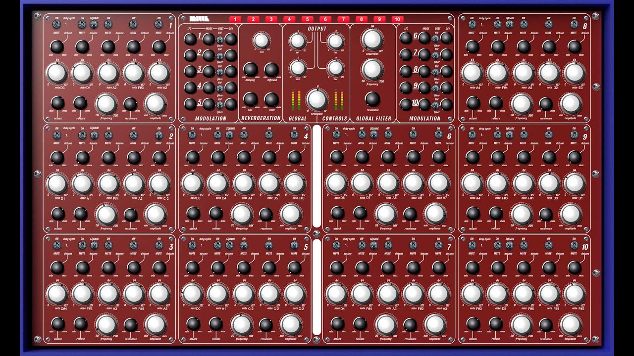 Mille demo and tutorial: 1000 oscillator drone synth