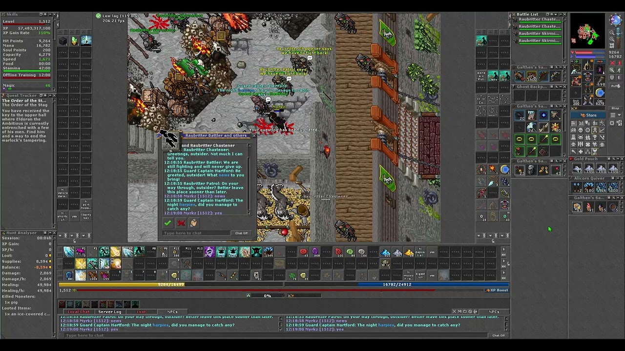 Tibia: The Order of the Stag Quest (Test Server)