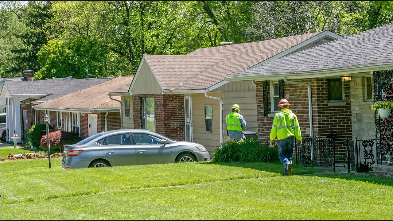 Mine subsidence is damaging Belleville, Illinois neighborhood