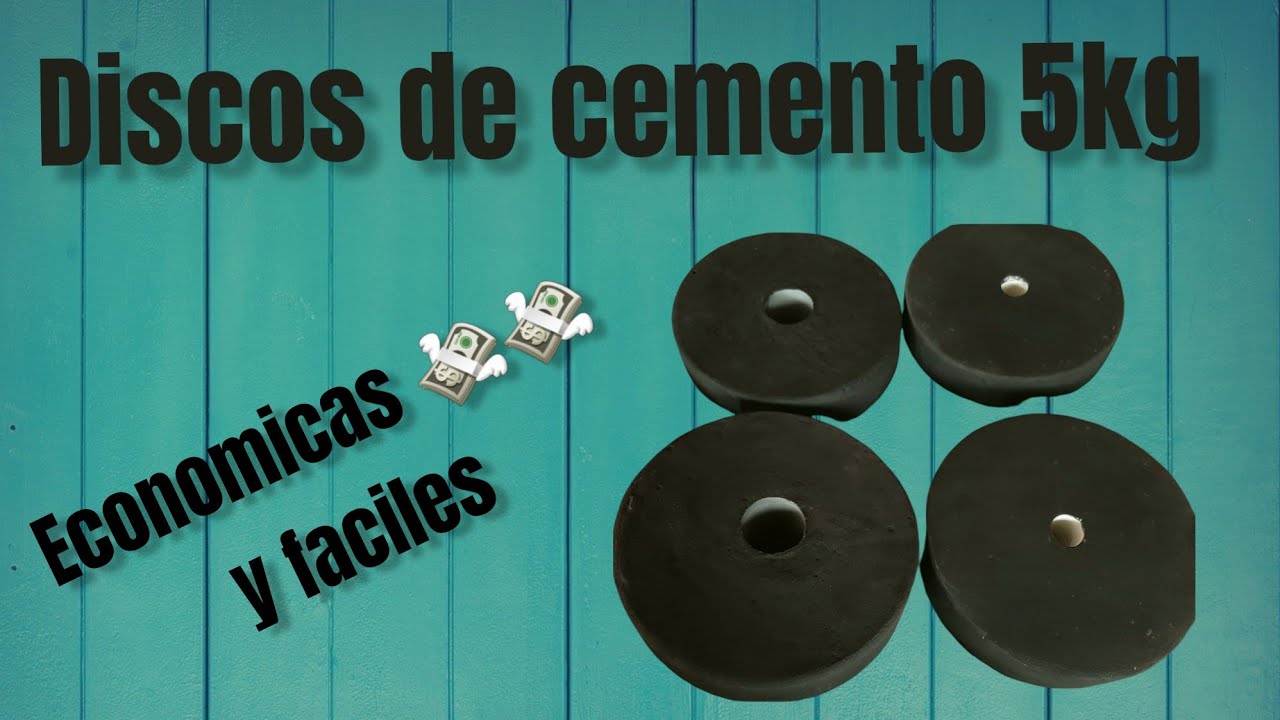 discos de cemento( DISCOS DE 5KG PARA BARRA OLIMPICA)