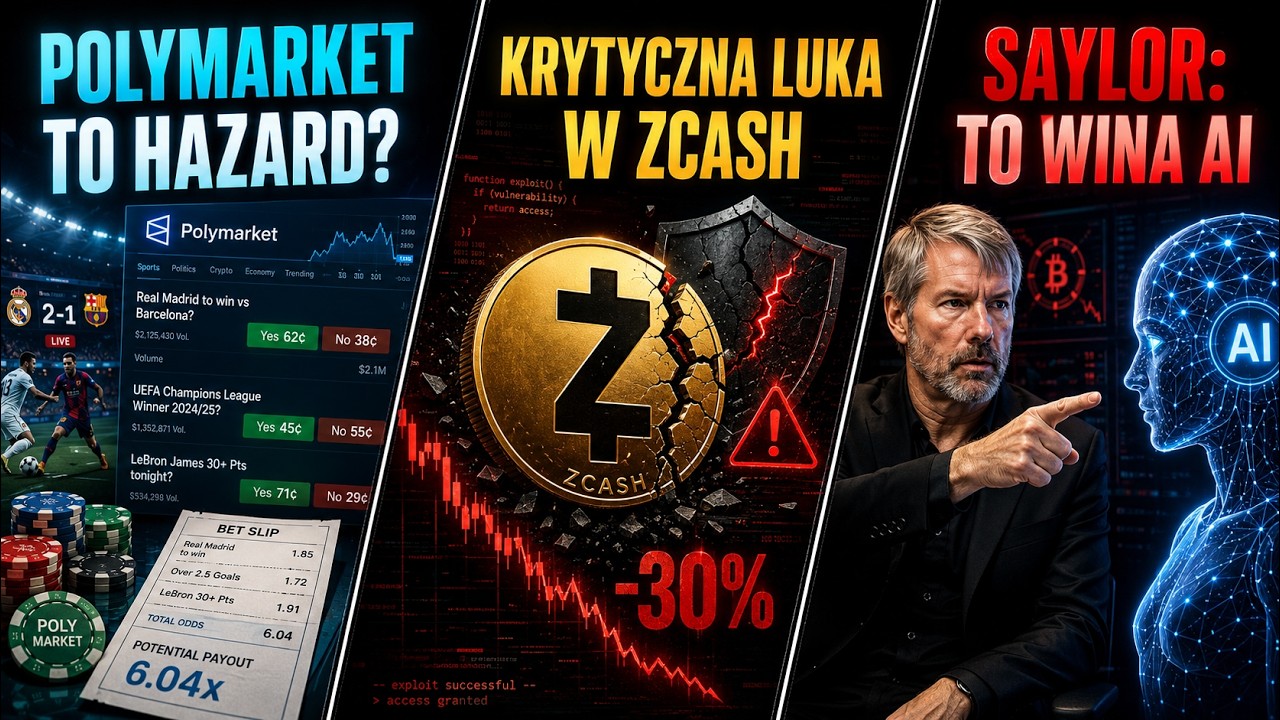 Krypto Wiadomości 6.06.26: ZCASH: FAŁSZYWE ZEC? | XRP JAK STRATEGY | BITCOIN PONIŻEJ 60K?